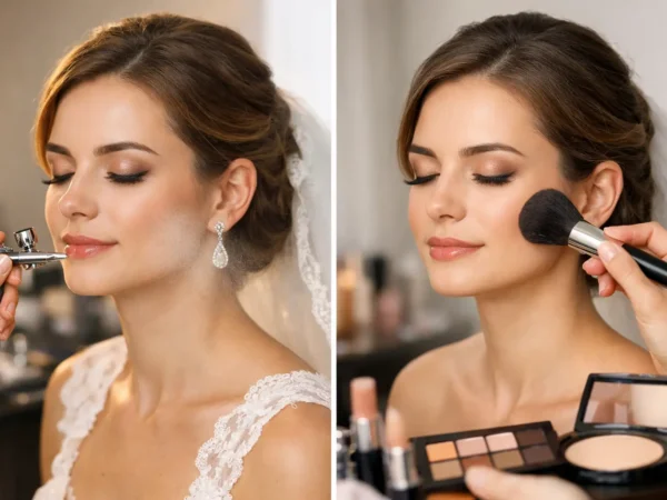 Airbrush Makeup vs Traditional Makeup for Brides