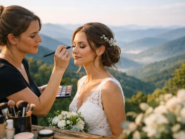 Blue Ridge Elopement Makeup Artist Planning