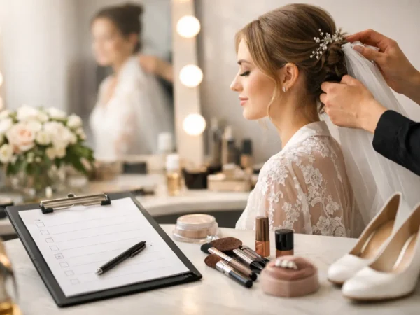Bridal Trial Checklist Review for Wedding Day