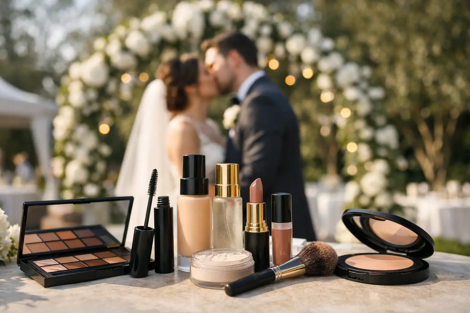 What Makeup Lasts Through an Outdoor Wedding?