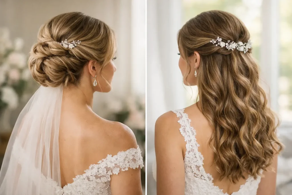 Bridal Updo Versus Half Up: Which Feels Like You?