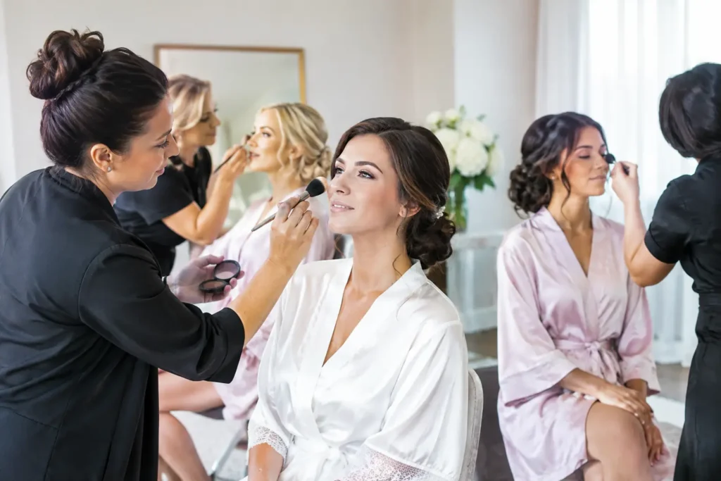 How Many Makeup Artists for Wedding Party?