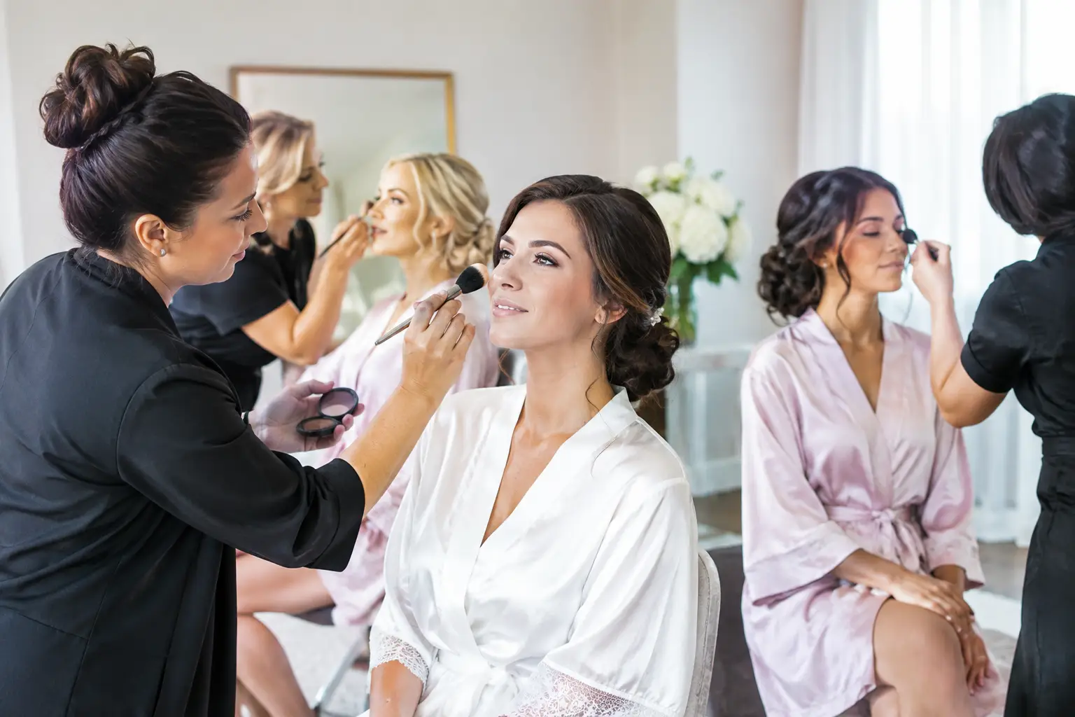 How Many Makeup Artists for Wedding Party?